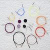 KnitPro nylon ezüst kábel - 80 cm