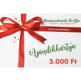Ajándékkártya 3.000 Ft