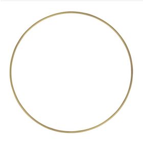 Fém feszítő karika - arany színű - 20cm-es