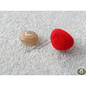 Biztonsági orr (plüss) - 11x14mm piros