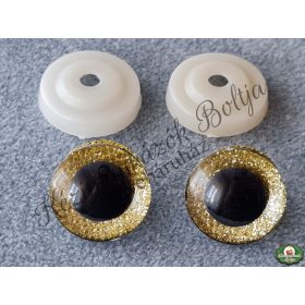 Biztonsági szem - 25 mm-es arany glitter